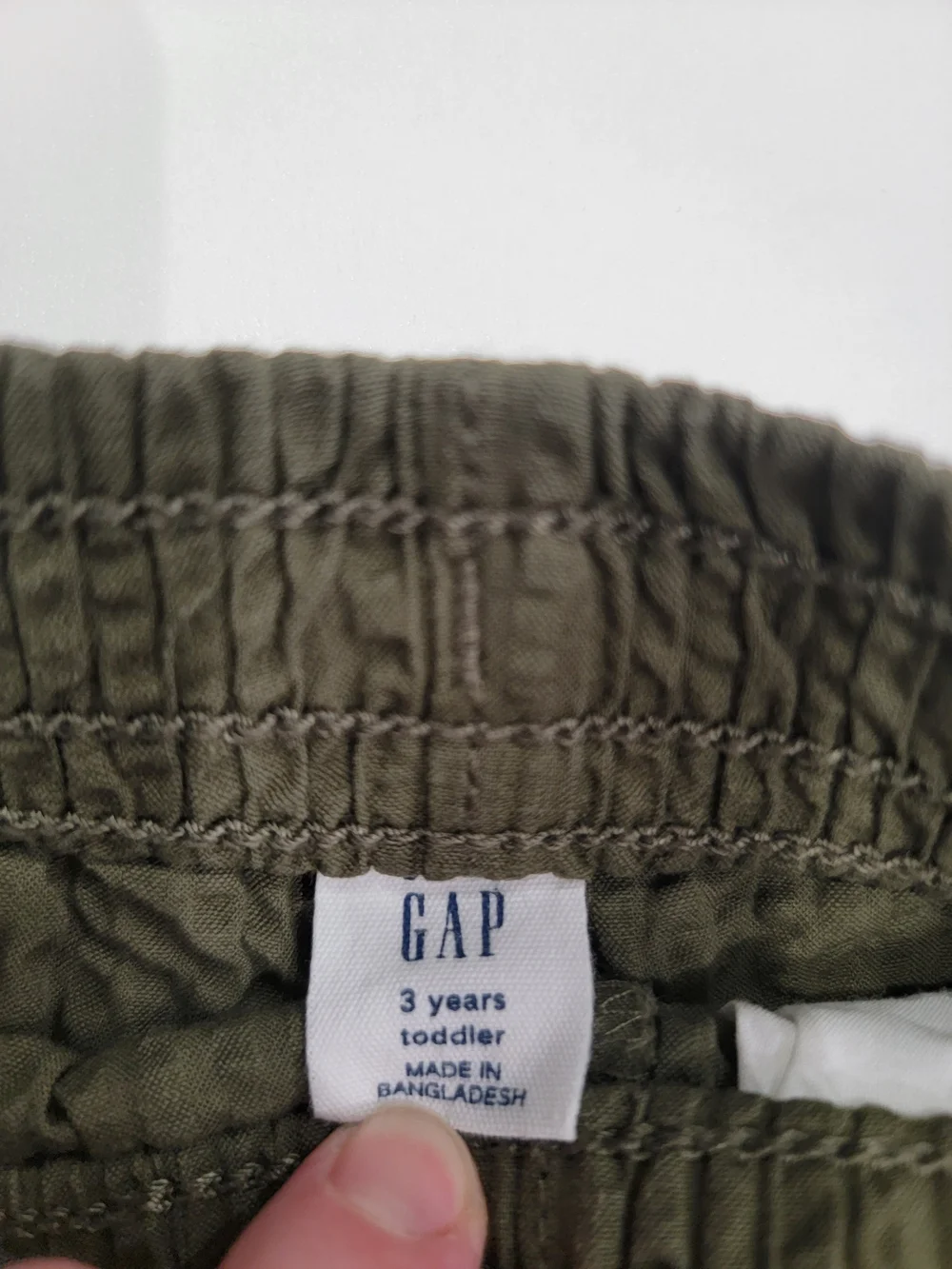 GAP Olive Green Short-Sleeve Button-Down Shirt & Shorts Set